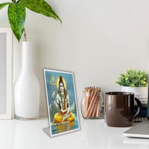 Car Desk/Table Top Lord Shiva Acrylic L-Style Photo Stand - 5x7 Inches, Compact And Stylish Spiritual Display (F6702) Car Desk/Table Top Lord Shiva Acrylic L-Style Photo Stand - 5x7 Inches, Compact And Stylish Spiritual Display (F6702)