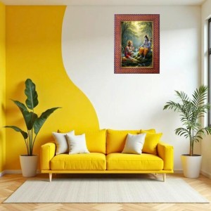 Lord Vishnu Narsinha Avatar Photo Frame 13X17 Inch Religious Wall & Table Decor Frame | Lord Vishnu Narsinha Avatar Spiritual Photo Frame For Home, Temple & Office (F18183X13X17)