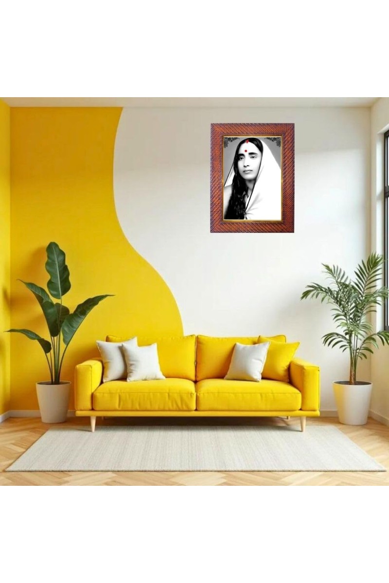 Sri Aurobindo Photo Frame Religious Wall & Table Decor Frame | Sri Aurobindo Spiritual Photo Frame For Home, Temple & Office | Decorative Hindu God & Goddess Frame (Pack Of 1) (F18275)