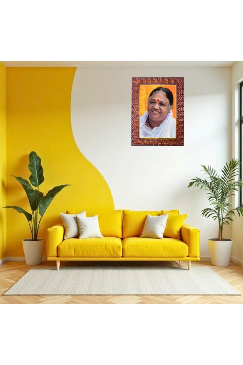 Sri Sri Ravi Shankar Photo Frame 21X25 Inch Religious Wall & Table Decor Frame | Sri Sri Ravi Shankar Spiritual Photo Frame For Home, Temple & Office | Decorative Hindu God & Goddess Frame (Pack O