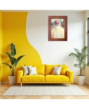 Swami Chinmayananda Saraswati Photo Frame 19X23 Inch Religious Wall & Table Decor Frame | Swami Chinmayananda Saraswati Spiritual Photo Frame For Home, Temple & Office | Decorative Hindu God & God