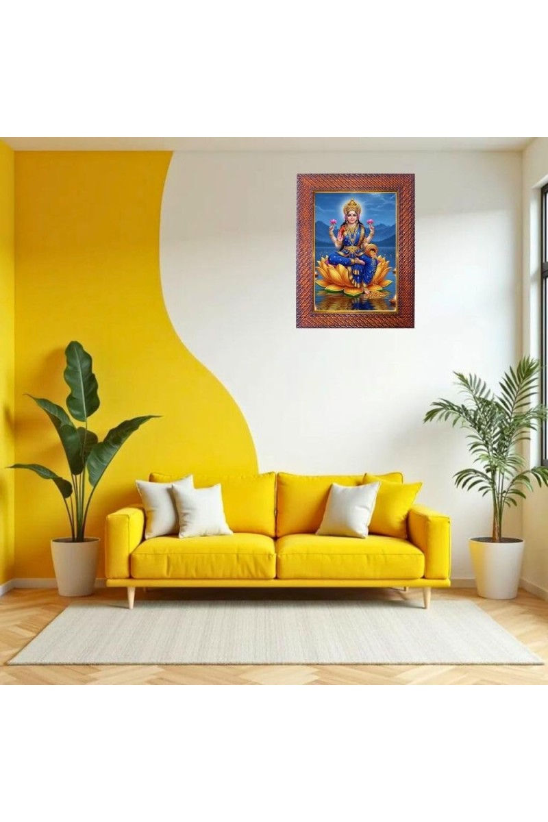 Mata Annapurna Photo Frame Religious Wall & Table Decor Frame | Mata Annapurna Spiritual Photo Frame For Home, Temple & Office | Decorative Hindu God & Goddess Frame (Pack Of 1) (F18126)