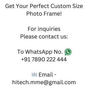 HiTechMart Polystyrene Personalized Photo Frame – Custom Picture Frame for Wall and Tabletop Display – Ideal for Home Decor and Gifting (Dark Brown)
