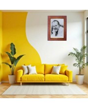 Pujya Morari Bapu Photo Frame 17X21 Inch Religious Wall & Table Decor Frame | Pujya Morari Bapu Spiritual Photo Frame For Home, Temple & Office (F18317X17X21)