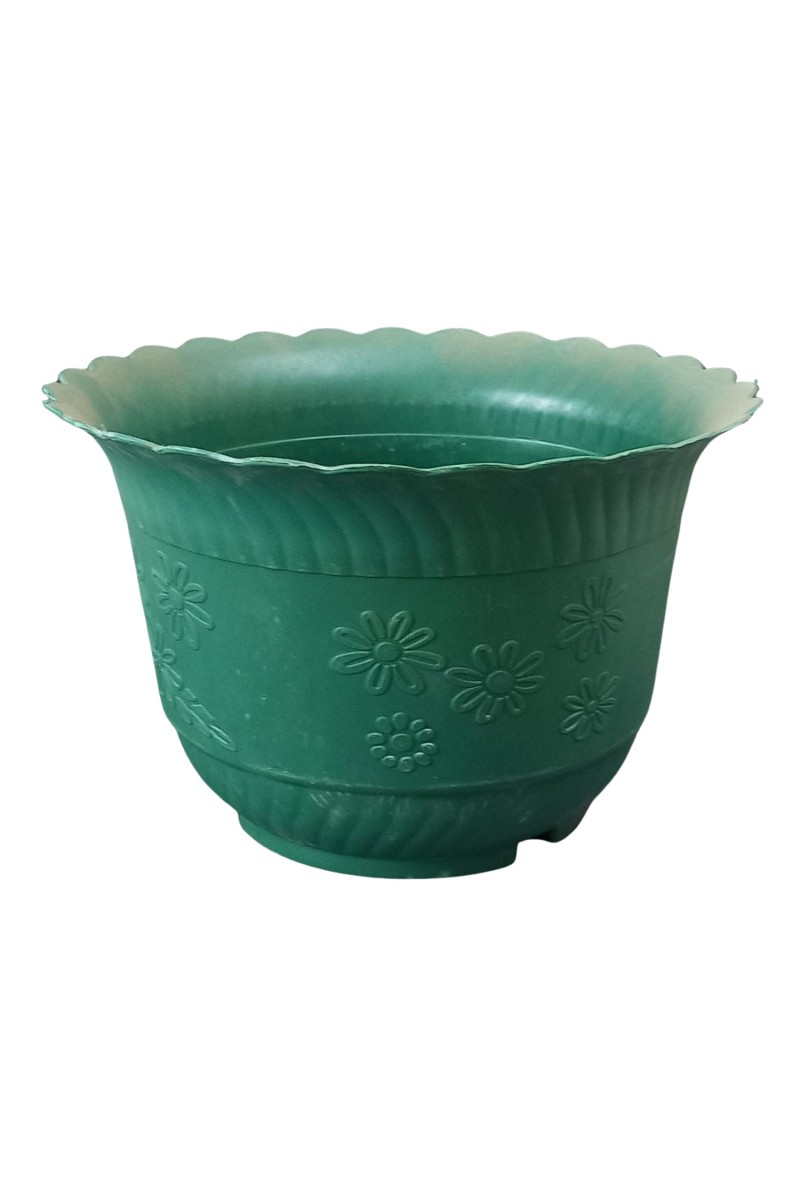 HitechMart Large Flower Pots (8''H x 10''W) – Stylish Planters for Indoor & Outdoor Plants, Succulents, and Herbs