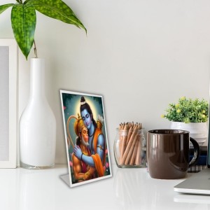 Car Desk/Table Top Lord Ram Lord Hanuman Acrylic L-Style Photo Stand - 2.5x3.5 Inches, Compact And Stylish Spiritual Display (F6712) Car Desk/Table Top Lord Ram Lord Hanuman Acrylic L-Style Photo Stand - 2.5x3.5 Inches, Compact And Stylish Spiritual Display (F6712)