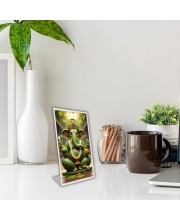 Car Desk/Table Top Lord Ganesha Acrylic L-Style Photo Stand - 2.5x3.5 Inches, Compact And Stylish Spiritual Display (F6674)
