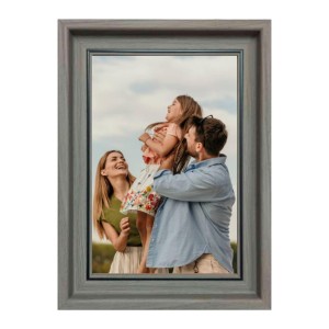 HiTechMart 11x15 Deep Grey Picture Frame Polystyrene Frame with Acrylic Glass Fits 8x12 Photo Wall Mount Display Modern Frame for Home Decor, Family Photos & Gifting