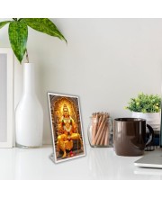 Car Desk/Table Top Jai Shree Ram Acrylic L-Style Photo Stand - 2.5x3.5 Inches, Compact And Stylish Spiritual Display (F6668)