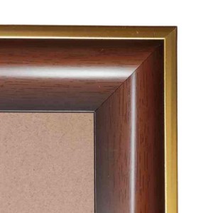 HiTechMart 11x15 Brown Polystyrene Picture Frame Includes Acrylic Glass Wall Mount Display Solid Wood-Texture Look Ideal for Personal, Family Photos & Gifting
