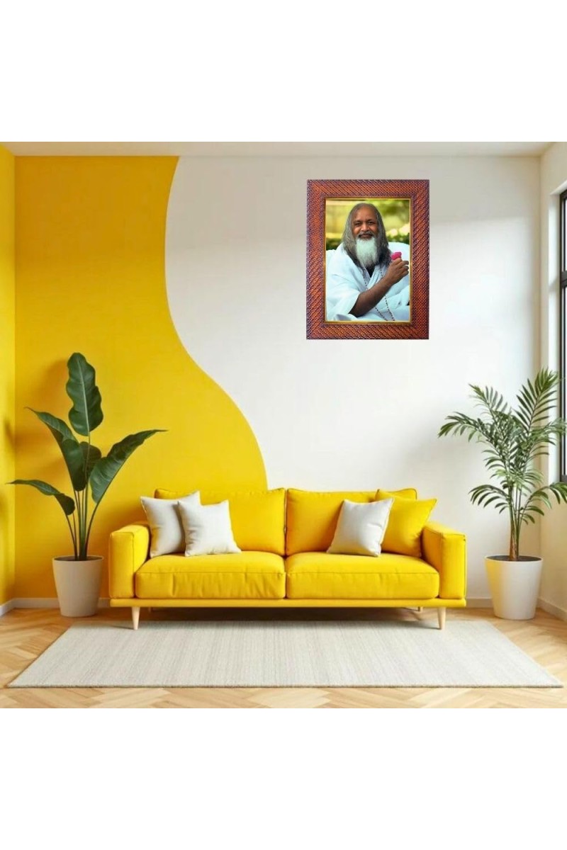 Nisargadatta Maharaj Photo Frame 21X25 Inch Religious Wall & Table Decor Frame | Nisargadatta Maharaj Spiritual Photo Frame For Home, Temple & Office | Decorative Hindu God & Goddess Frame (Pack O
