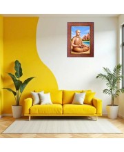 Mataji Nirmala Devi Photo Frame 13X17 Inch Religious Wall & Table Decor Frame | Mataji Nirmala Devi Spiritual Photo Frame For Home, Temple & Office (F18421X13X17)