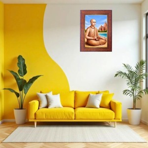 Mataji Nirmala Devi Photo Frame 15X19 Inch Religious Wall & Table Decor Frame | Mataji Nirmala Devi Spiritual Photo Frame For Home, Temple & Office (F18421X15X19)