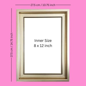 HiTechMart 11x15 Golden Picture Frame Classic Style with Acrylic Glass Wall Mount Display Decorative Frame for Personal & Family Photos, Home Decor & Gifting HiTechMart 11x15 Golden Picture Frame Classic Style with Acrylic Glass Wall Mount Display Decorative Frame for Personal & Family Photos, Home Decor & Gifting