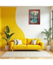 Mata Ganga Photo Frame 10x14 Inch Religious Wall & Table Decor Frame | Mata Ganga Spiritual Photo Frame For Home, Temple & Office | Decorative Hindu God & Goddess Frame (Pack Of 1) (F18228)