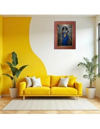 Mata Amritanandamayi Photo Frame 21X25 Inch Religious Wall & Table Decor Frame | Mata Amritanandamayi Spiritual Photo Frame For Home, Temple & Office (F18393X21X25)