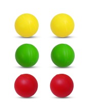 Hi Tech Sales Multicolor Plastic Cricket Balls | Lightweight and Durable Practice Balls for Kids and Adults | Indoor & Outdoor Play (Yellow, Red, Green) (Medium, 6, Count) Hi Tech Sales Multicolor Plastic Cricket Balls | Lightweight and Durable Practice Balls for Kids and Adults | Indoor & Outdoor Play (Yellow, Red, Green) (Medium, 6, Count)