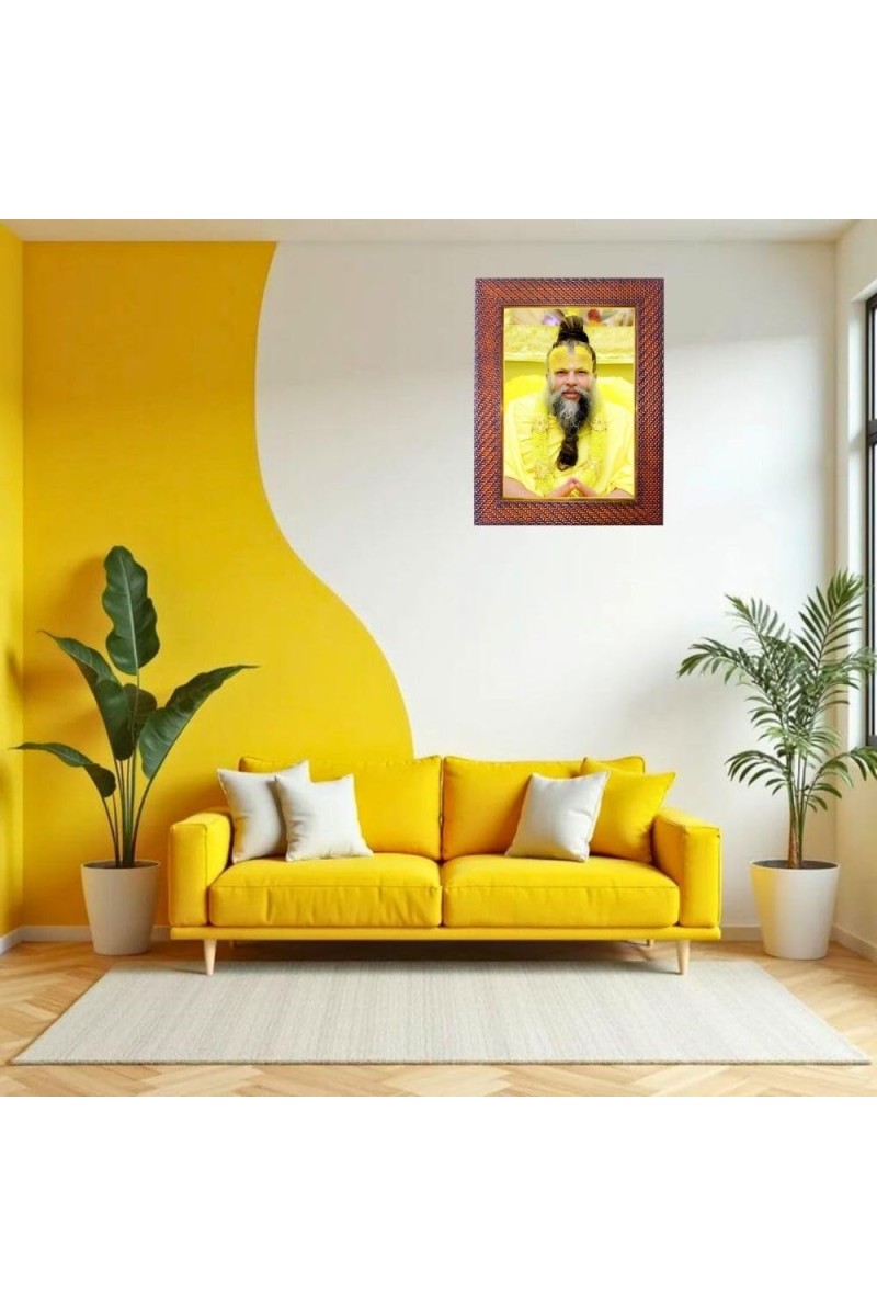 Adi Shankaracharya Photo Frame 15X19 Inch Religious Wall & Table Decor Frame | Adi Shankaracharya Spiritual Photo Frame For Home, Temple & Office (F18322X15X19)