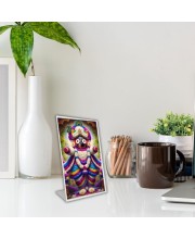 Car Desk/Table Top Jai Jagannath Acrylic L-Style Photo Stand - 2.5x3.5 Inches, Compact And Stylish Spiritual Display (F6660)