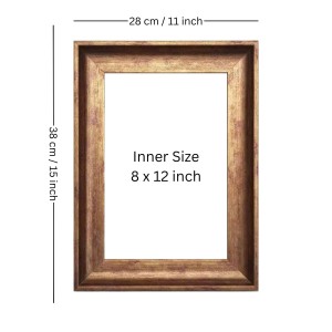 HiTechMart Polystyrene 11x15 Golden Picture Frame Classic Style with Acrylic Glass Fits 8x12 Photo Wall Mount Display for Family Photos, Home Decor & Gifting HiTechMart Polystyrene 11x15 Golden Picture Frame Classic Style with Acrylic Glass Fits 8x12 Photo Wall Mount Display for Family Photos, Home Decor & Gifting