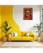 Mata Durga Photo Frame Religious Wall & Table Decor Frame | Mata Durga Spiritual Photo Frame For Home, Temple & Office | Decorative Hindu God & Goddess Frame (Pack Of 1) (F18121)