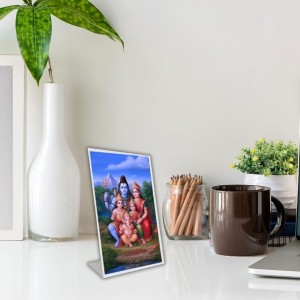 Car Desk/Table Top Shiva Pariwar Acrylic L-Style Photo Stand - 2.5x3.5 Inches, Compact And Stylish Spiritual Display (F6659) Car Desk/Table Top Shiva Pariwar Acrylic L-Style Photo Stand - 2.5x3.5 Inches, Compact And Stylish Spiritual Display (F6659)