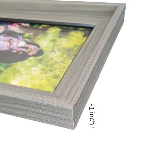 HiTechMart Polystyrene Personalized Photo Frame – Custom Picture Frame for Wall and Tabletop Display – Ideal for Home Decor and Gifting (Greyish Tone)
