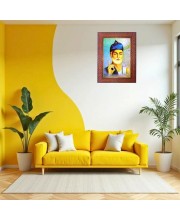 Swami Dayananda Photo Frame 13X17 Inch Religious Wall & Table Decor Frame | Swami Dayananda Spiritual Photo Frame For Home, Temple & Office | Decorative Hindu God & Goddess Frame (Pack Of 1) (F184