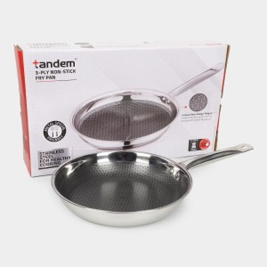 Tandem1.6L Stainless Steel Fry Pan, 44 X 24 X 5cm (Pack of 1) Tandem1.6L Stainless Steel Fry Pan, 44 X 24 X 5cm (Pack of 1)