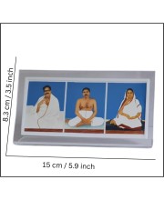 Anukul Chandra Thakur with Borda and Boroma – 3-in-1 Acrylic Photo Frame for Tabletop, Home Decor, Living Room, Spiritual Gift Item