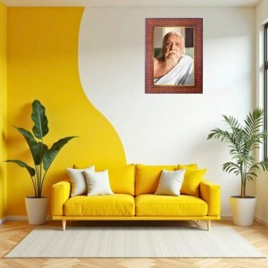 Waheguruji Guru Photo Frame Religious Wall & Table Decor Frame | Waheguruji Guru Spiritual Photo Frame For Home, Temple & Office | Decorative Hindu God & Goddess Frame (Pack Of 1) (F184