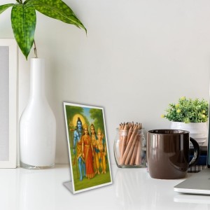 Car Desk/Table Top Lord Shiva,Parvati,sons Ganesha And Kartikeya. Acrylic L-Style Photo Stand - 2.5x3.5 Inches, Compact And Stylish Spiritual Display (F6677) Car Desk/Table Top Lord Shiva,Parvati,sons Ganesha And Kartikeya. Acrylic L-Style Photo Stand - 2.5x3.5 Inches, Compact And Stylish Spiritual Display (F6677)