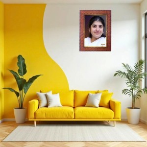 Maa Gauri Photo Frame 19X23 Inch Religious Wall & Table Decor Frame | Maa Gauri Spiritual Photo Frame For Home, Temple & Office | Decorative Hindu God & Goddess Frame (Pack Of 1) (F18335)