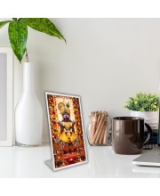 Car Desk/Table Top Jai Jagannath Acrylic L-Style Photo Stand - 2.5x3.5 Inches, Compact And Stylish Spiritual Display (F6655)