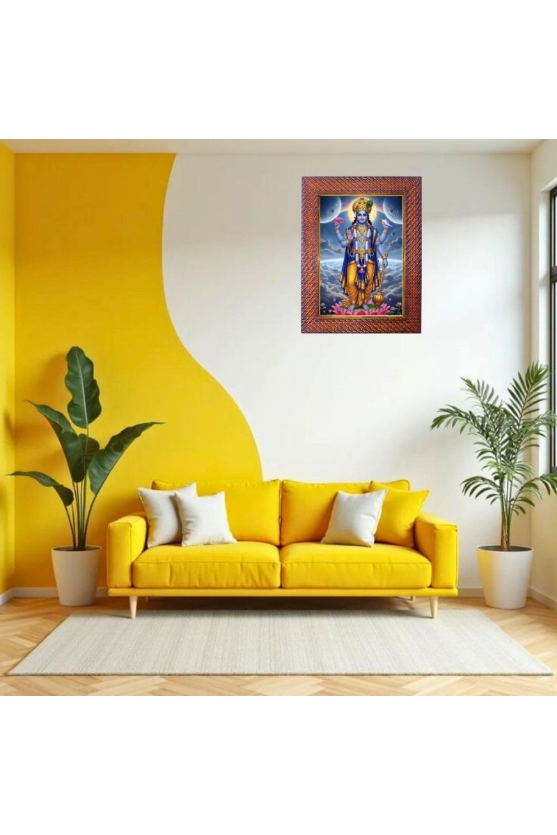 Lord Ram Photo Frame 19X23 Inch Religious Wall & Table Decor Frame | Lord Ram Spiritual Photo Frame For Home, Temple & Office | Decorative Hindu God & Goddess Frame (Pack Of 1) (F18069)