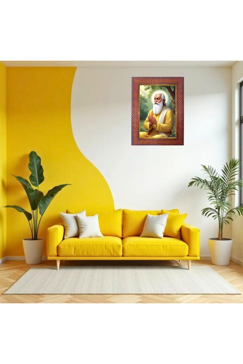 Paramahansa Yogananda Photo Frame 21X25 Inch Religious Wall & Table Decor Frame | Paramahansa Yogananda Spiritual Photo Frame For Home, Temple & Office | Decorative Hindu God & Goddess Frame (Pack