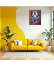 Radha Krishna Photo Frame Religious Wall & Table Decor Frame | Radha Krishna Spiritual Photo Frame For Home, Temple & Office | Decorative Hindu God & Goddess Frame (Pack Of 1) (F18081)