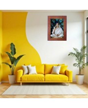 Ramana Maharshi Photo Frame 15X19 Inch Religious Wall & Table Decor Frame | Ramana Maharshi Spiritual Photo Frame For Home, Temple & Office | Decorative Hindu God & Goddess Frame (Pack Of 1) (F182