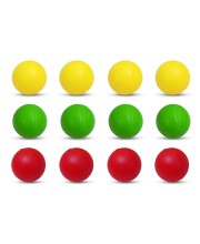 Hi Tech Sales Multicolor Plastic Cricket Balls | Lightweight and Durable Practice Balls for Kids and Adults | Indoor & Outdoor Play (Yellow, Red, Green) (Medium, 12, Count) Hi Tech Sales Multicolor Plastic Cricket Balls | Lightweight and Durable Practice Balls for Kids and Adults | Indoor & Outdoor Play (Yellow, Red, Green) (Medium, 12, Count)