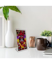 Car Desk/Table Top Maa Tara Acrylic L-Style Photo Stand - 2.5x3.5 Inches, Compact And Stylish Spiritual Display (F6701)