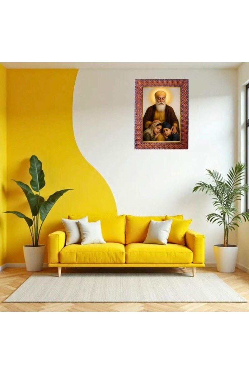 Swami Ramkrishna Paramhans Photo Frame 13X17 Inch Religious Wall & Table Decor Frame | Swami Ramkrishna Paramhans Spiritual Photo Frame For Home, Temple & Office (F18259X13X17)
