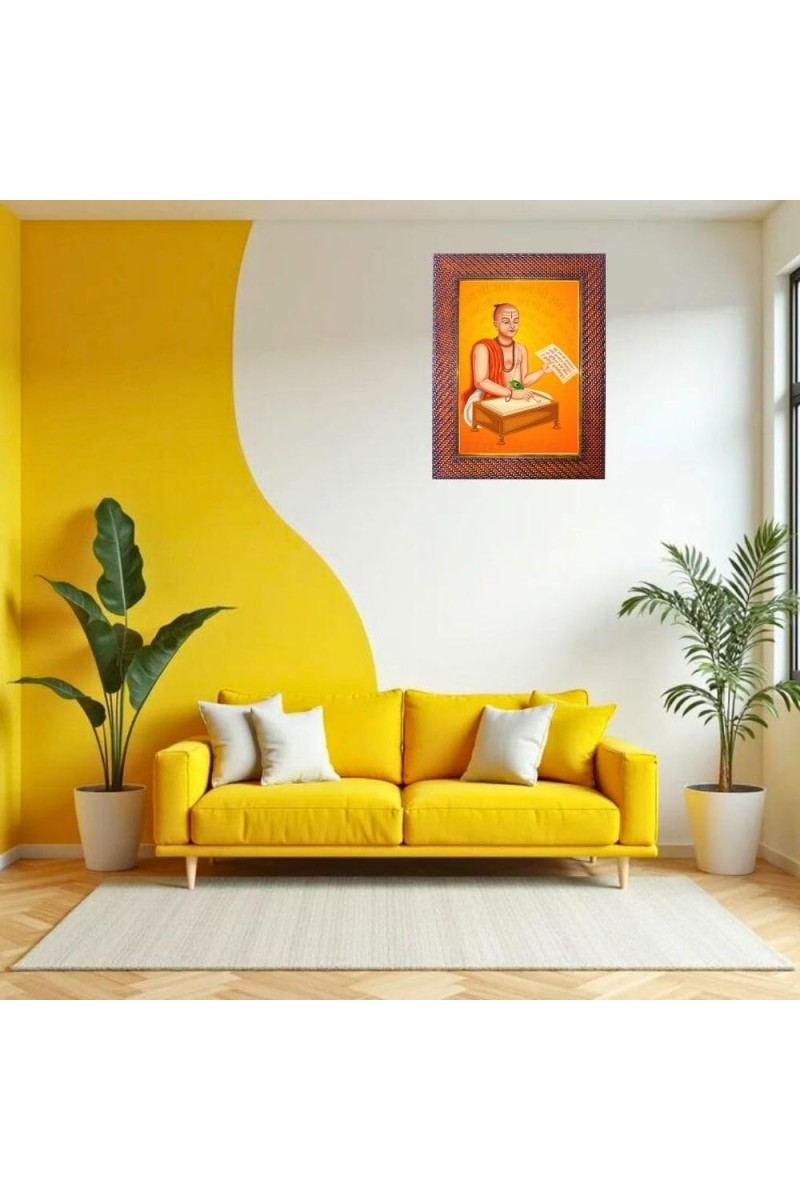 Sri Ravi Shankar Photo Frame 13X17 Inch Religious Wall & Table Decor Frame | Sri Ravi Shankar Spiritual Photo Frame For Home, Temple & Office | Decorative Hindu God & Goddess Frame (Pack Of 1) (