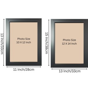Set of 2 Black Photo Frames for Wall & Table Décor – Modern Minimalist Empty Picture Frames for Home & Office, Display Portrait or Landscape Orientation. (2, 15x13) Set of 2 Black Photo Frames for Wall & Table Décor – Modern Minimalist Empty Picture Frames for Home & Office, Display Portrait or Landscape Orientation. (2, 15x13)