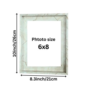 Marble Design Photo Frame – Modern Wall & Tabletop Picture Frame with Glass Front and MDF Back (Empty Frame) (Marble White) Marble Design Photo Frame – Modern Wall & Tabletop Picture Frame with Glass Front and MDF Back (Empty Frame) (Marble White)