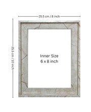 HiTechMart Polystyrene 8x10inch Picture Frame Modern Style Photo Frame with Acrylic Glass Front, Tabletop Display Ideal for Family Portraits or Gift