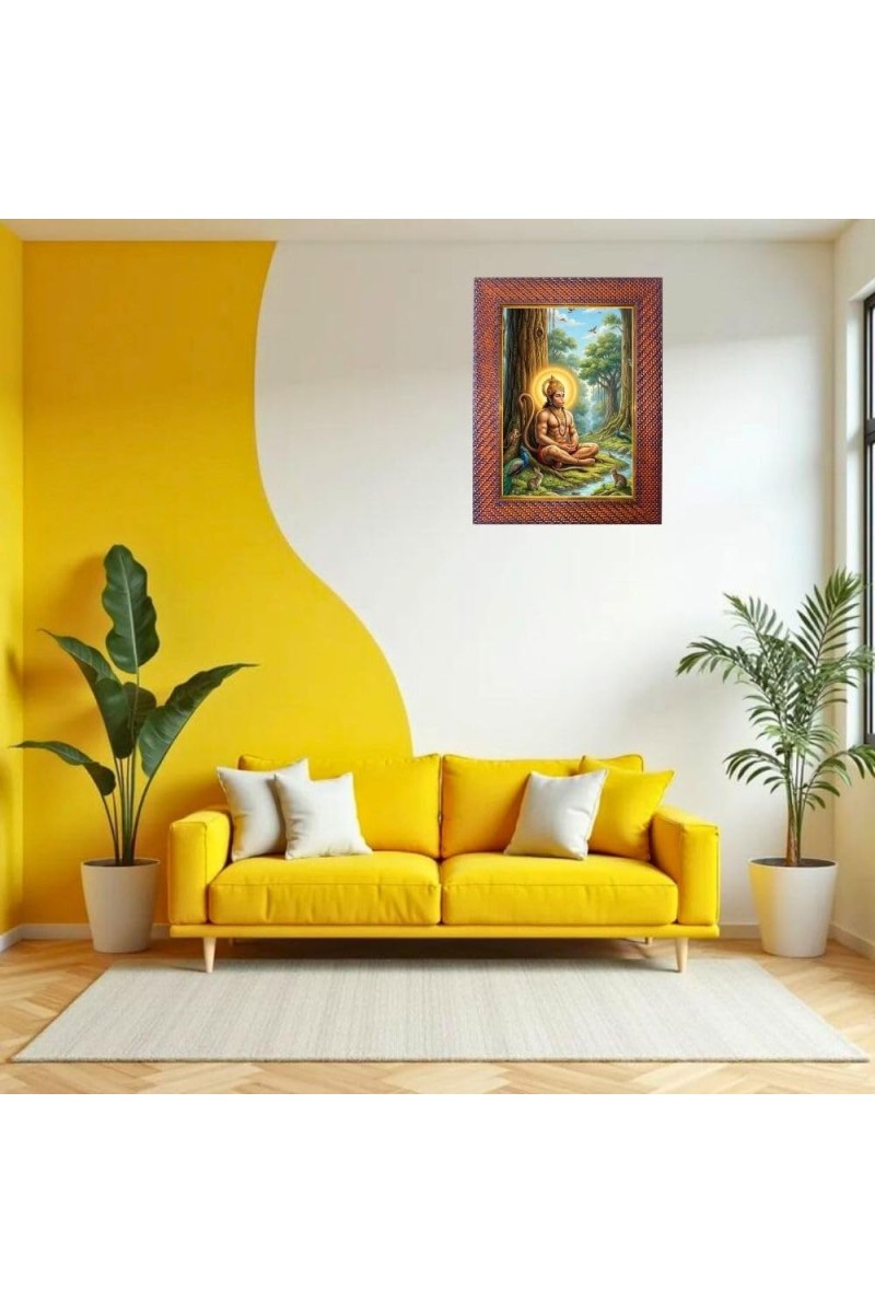 Mata Ganga Photo Frame 17X21 Inch Religious Wall & Table Decor Frame | Mata Ganga Spiritual Photo Frame For Home, Temple & Office (F18229X17X21)