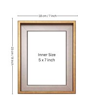 HiTechMart Polystrene 7x9 Picture Frame Photo Frame with Glass Front, Tabletop Display Ideal for Wedding Gif, Family Photos, or Gifts