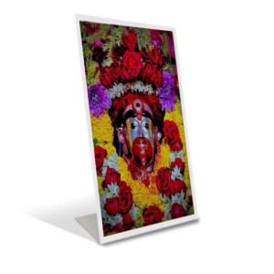 Car Desk/Table Top Maa Tara Acrylic L-Style Photo Stand - 5x7 Inches, Compact And Stylish Spiritual Display (F6701)