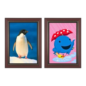 Set of 2 Brown & Black Photo Frames for Wall & Table Décor – Classic Wooden Look Empty Picture Frames for Home & Office, Display Portrait or Landscape Orientation Set of 2 Brown & Black Photo Frames for Wall & Table Décor – Classic Wooden Look Empty Picture Frames for Home & Office, Display Portrait or Landscape Orientation