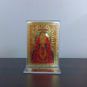 Hitech Sales Gold-Plated Maa Tara Religious Acrylic Photo Frame Hindu God and Goddess Temple Art Decor for Home, Office, Car Dashboard and Gift Purpose Hitech Sales Gold-Plated Maa Tara Religious Acrylic Photo Frame Hindu God and Goddess Temple Art Decor for Home, Office, Car Dashboard and Gift Purpose